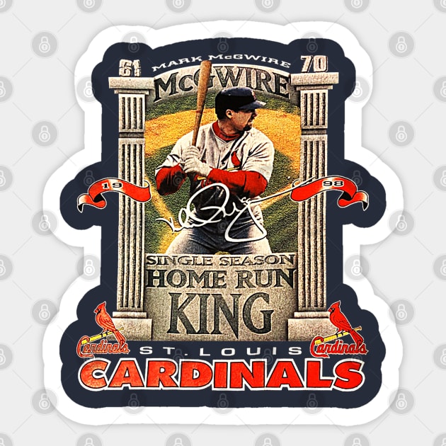 Mark McGwire - Home Run King - Cardinals Baseball Sticker by nicklower